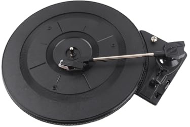 SEAFRONT Tocadiscos Vintage, Piezas de Fonógrafo Portátil de 28 Cm, Reproductor de Música de 3 Velocidades para Entusiastas del Vinilo