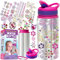 PURPLE LADYBUG Decorate Your Own Water Bottle Craft Kits for Kids - Unicorn Gifts for Girls, 6 Year Old Girl Gifts, Girls Birthday Presents, Arts and Crafts for Kids Ages 5-12, Back to School Gift