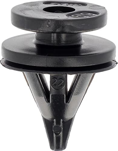 Restagraf - Fixations Agrafe de Panneau pour Garniture de Porte - Compatible avec NISSAN KUBISTAR, RENAULT CLIO II, KANGOO, MEGANE, THALIA, ZOE - Réf. 12163 - Sachet de 8, Noir
