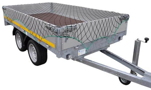 Filet de remorque élastique Noir 1-2 x 2-3 mètres - Inclus élastique Tout Autour