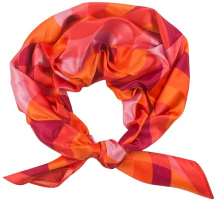 fashionchimp Bandana i fin tygkvalitet med motivtryck, Nicki-halsduk för kvinnor och män, sidenkänsla, 70 x 70 cm, Röd 2119, 70x70 cm