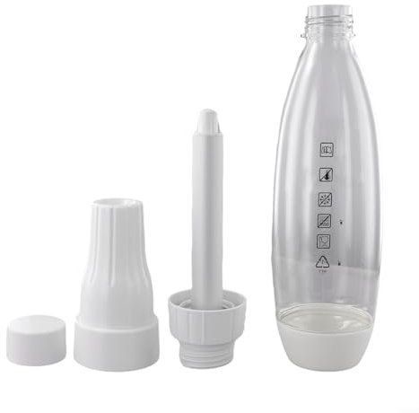 DAZZLEEX Para máquina de agua de soda, máquina de carbonatación con capacidad de 1000 ml para jugos para refrescos, agua con gas, niveles de carbonatación ajustables, pruebas de seguridad SGS