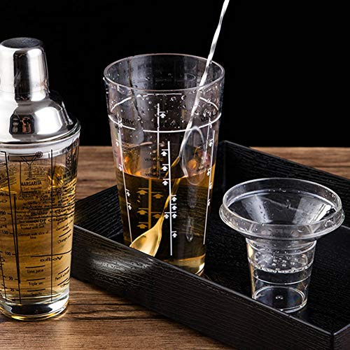 AKLOSIPY Dryckesmixer - Professionella Bartendertillbehör med Mätskala - Food Grade PC Plastic Mixing Tool