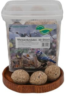 Anhaltiner Meisenknödel 30 Stück ohne Netz mit Insekten Vogelfutter Wildvogelfutter Meisenfutter eigene Produktion Herstellung in Deutschland
