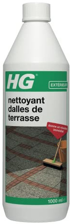 HG nettoyant dalles de terrasse 1L – un nettoyant dalles concentré pour un nettoyage efficace