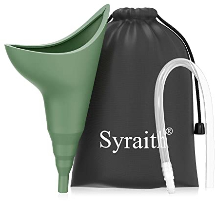 Syraith Urinella Frauen | Urinflasche für Frauen, Stehmodell Pinkelhilfe Für Frauen | Wiederverwendbar für Camping im Freien Frauen Urinal | Inklusive Verlängerungsrohr und Wasserdichter Tasche