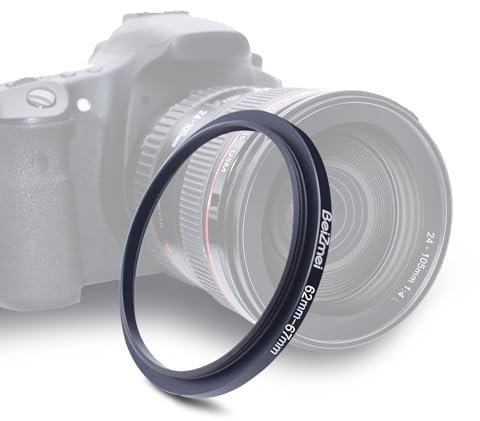 62mm a 67mm Filtro Adaptador,Compatible con Todas 62mm Objetivo a 67mm UV,ND,CPL,Filtro.62mm Lens to 67mm cámara Filtro (62-67mm)