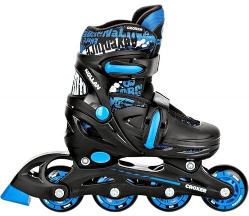 CROXER Inline Skates Inliner für Kinder Mädchen Jungen verstellbar (Nollan, 26-29 (16,5cm-18cm))
