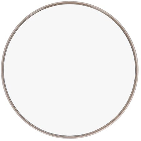 Semme 30X Magnifying Mirror, Portable for Tweezing, Makeup, Eyebrows Round Magnified Mirror with 3 Suction Cups, Use for Checking Details (Gold)