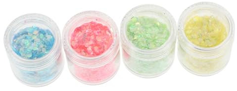 Operitacx 4er-pack Holografische Glitzer-pailletten Für Nagelkunst Dicke Glitzerflocken Für Acrylnägel Gesichts-make-up