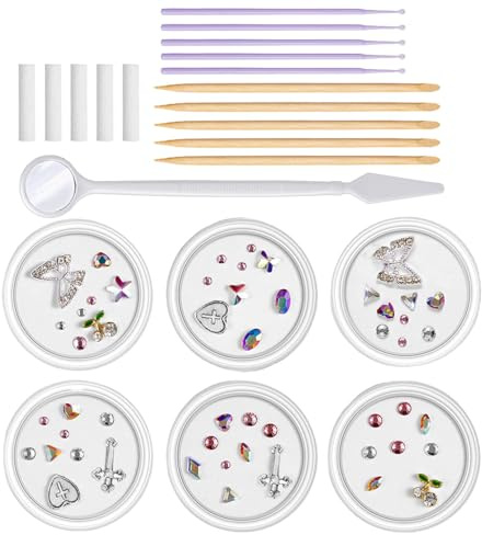 Teeth Gems Jewelry | Professional Tooth Gem Kit | Professional Tooth Gem Kit, Tooth Gems Kit for Teeth, Fashionable Tooth Gems Decoration for Shining Smile
