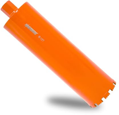 NINEROARS 5 Inch Wet Diamond Core Drill Bits for Concrete Reinforced Concrete and Hard Masonry Core Bit with 10mm Segment Height 15.7 Drilling Depth 1-1/4-7 Thread