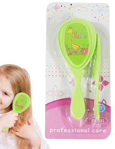 Babybürste und Kammset, Babykamm und Pinselset | Weiche Borste Baby Haarbürste Cradle Cap Haartürste | Duschkinderprodukte Massage Kopfhautpflege für Bath &