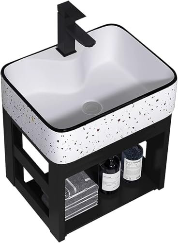 Lavabo De Baño, Fregadero De Montaje En Pared, Lavabo De Esquina, Tocador De Baño De Esquina Y Lavabo, Adecuado para El Hogar, Baño, Restaurador, Interior, Edificio De Oficinas, 40x37x48cm
