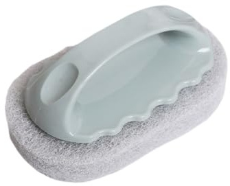 Robuster Scheuerschwamm – Extra robuste Scheuerbürste für Herdplatten, Fliesen und Fugenmörtel, langlebige Reinigungsbürste mit ergonomischem Griff, spülmaschinenfest