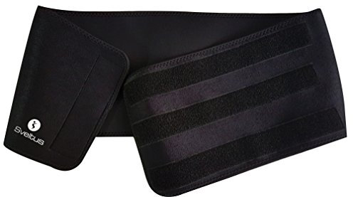 Sveltus Schwitzgürtel Unisex Erwachsene, schwarz