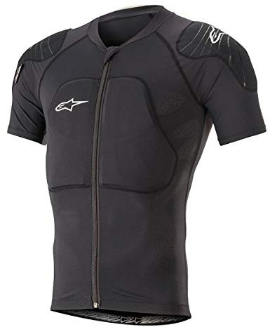 Alpinestars Paragon Lite Veste de protection unisexe à manches courtes, noir, L, AP165662010L