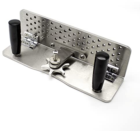 Jieotwice Amoladora de Correa, Cuchillo, Hoja de Plantilla, Afilador, Soporte Localizador, Guía de Molienda, ángulo Ajustable para Lijadora de Correa, Máquina de Acero Inoxidable(Set 13)