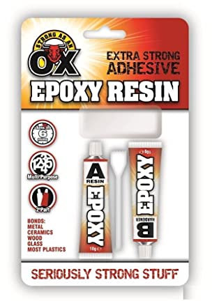 Epoxy Glue Adhesive Kit 2 Pack Resin & Hardener Quick Repair Plasitc Metal Wood Ceramic Rubber Glass