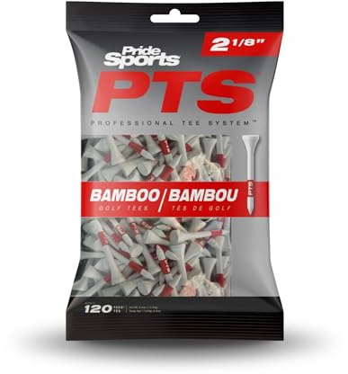 Pride 2024 Professional Tee System (PTS) - Tee da Golf in bambù, 4 Diverse Misure (53 mm)