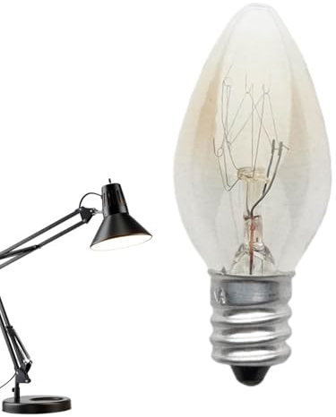 TQEBWUS 4X Ampoules À Incandescence, Ampoule E12 10W Lampe De Sel, Petite Ampoule, Ampoule Petit À Vis, 220-240V 10W Veilleuse Himalayenne, Lumière Pour Lampe Arôme Et Veilleuse