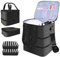 Estuche organizador de esmalte de uñas, bolsa de almacenamiento de lámpara de uñas de 3 capas con capacidad para 84 botellas (15 ml/0.5 fl.oz) Bolsa de uñas y lámpara de uñas, estuche de transporte de