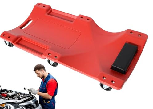 Mekanisk glid under bilen - rullbräda för fordonsarbete, tjock bricka 91 cm ljudisolerad med stabila hjul för motorreparation och bilunderhåll