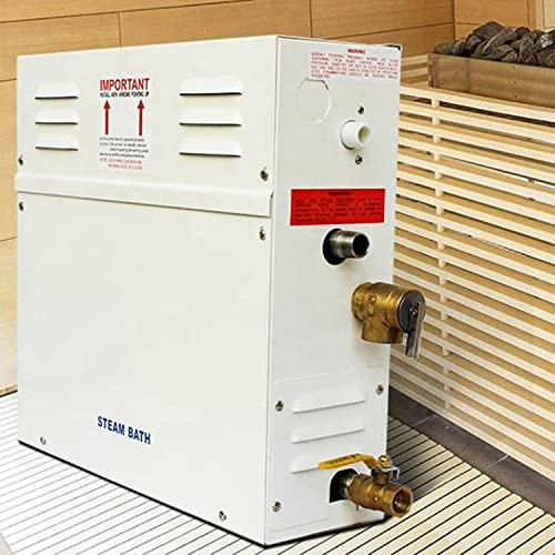 LMgalxion Generador de Vapor para Sauna/Baño Turco/Ducha Dentro de 20m³ 380V｜Conservación Automática del Calor 25-55℃ con Panel de Control,para Hogar Gimnasio Hotel Salón de Belleza 220V-3.0KW