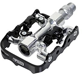 SQlab Unisex Sqlab 502 Fahrrad Pedale, Silber-Schwarz, L 8 mm EU