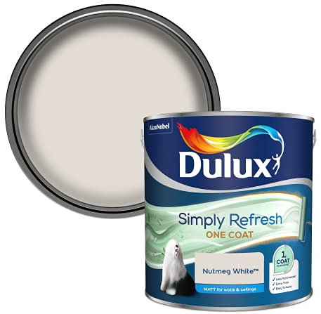 Dulux Simply Refresh Matt Emulsion Paint - Nutmeg White - 2.5L 5382891
