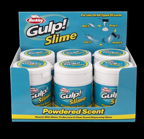 Berkley Gulp!® Slime Fishing Attractant - Poudre sèche pour renforcer l'odeur des appâts Souples, Formule Slime à libération Rapide pour Les pêcheurs en Eau Douce et en Eau salée