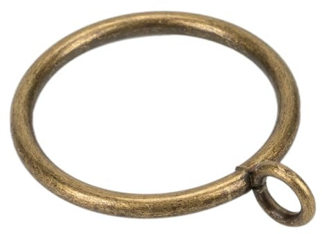 Curtain Rings with Eyelet for Curtain Rods 25mm Inner Diameter Metal Drapery Eyelet Curtain Rings 24 Pcs Bronze TXZWJZ