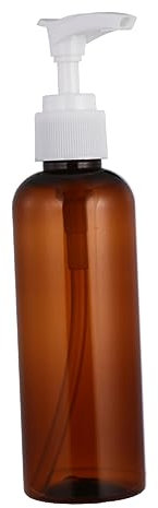 Mikinona 10pièces Bouteille De Shampoing avec Pompe Distributeur De Lotion Bouteille Plastique pour Voyage Camping Affaires Marron