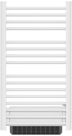 BESTHERM - Sèche-serviette électrique sans fluide avec soufflerie 500W+1000W H.100,5xL54cm Bestherm HESTIA blanc