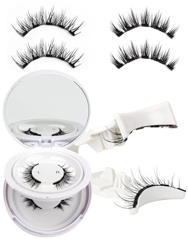 Obeyalash False eyelashes Magnetic Manga 2 pairs Magnetic Lashes Magnetic Revaleable with Applicator No glue Necessary to Wear and Remove (set-01-2 pairs)
