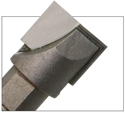 3pcs CNC Bottom Cleaning Router Bits for Door Lock Slotting with 10mm Shank Diameter