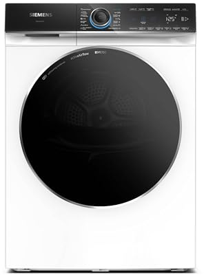 Siemens WR47B2C40 iQ700 Wärmepumpen-Trockner, 9 kg, Selbstreinigender Kondensator, AutoDry, Kurzprogramm 40', Nachlegefunktion, Reversierende Trommel, halbe Beladung, LED-Display, Touch Control
