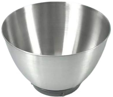 Edelstahl-Rührschüssel, kompatibel mit Kenwood KHC29 Prospero, Ersatz-Edelstahl-Rührschüssel, kompatibel mit Kenwood Chef Elite Küchenmaschine