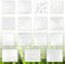 3D Wandpaneele, Zuckerrohr- & Bambusfaser weiß - 100% Natur Paneele Wandverkleidung (63x80cm ARIELLA, 3 Quadratmeter), Wandverkleidung, Tapeten, Deckenpaneel