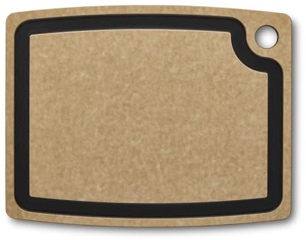 Victorinox Schneidebrett, Gourmet Serie, Cutting Board M 36.8 x, 28.6 x, 0.9, Saftrille, Klingenschonend, Spülmaschinengeeignet, Braun