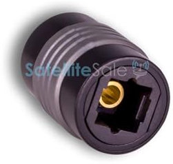 SatelliteSale Adaptateur numérique Toslink SPDIF optique femelle vers femelle en PVC noir