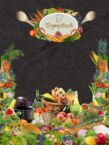 Kochbuch & Rezeptbuch Heißluftfritteuse Airfryer Lieblingsrezepte vielfältige Rezepte HLF Tipps & Tricks zum selber aufschreiben gesund & fettarm ... Dampfgarer Heißluft-Fritteusen Schwarz 01