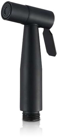 MUMENG Bidet Sprayer for Toilet,Stainless Steel Handheld Bidet Spray Tap,Hand Bidet Shower Head for Bathroom Hygiene Diaper Cleaning Pet Bathing,Standard G1/2 Inch Interface(Black)