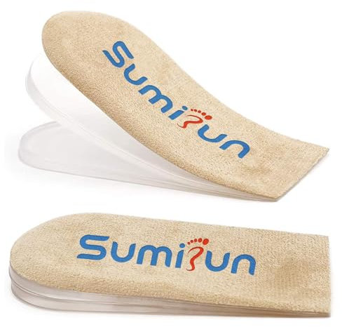 Insertos de elevación de talón para zapatos de mujer - 3 capas de elevador ortopédico ajustable para hombres piernas desiguales longitud discrepancia talón dolor talón rastro