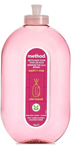 method Limpiador de suelos para suelos radiantes, aroma fresco de ruibarbo, limpieza profunda de 739 ml