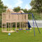 Juroupi Spielturm Kinder Spielplatz FüR Garten Spielturm Outdoor Spielhaus ZubehöR Outdoor Spielplatz Kinder Outdoor Massivholz Kiefer 3156889
