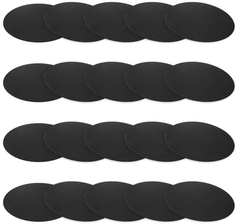 M METERXITY 20 Pezzi Dischi Di Gomma Pieni, 75 Mm Diametro Esterno X 1.5 Mm Spessore Guarnizioni Spessori Antivibranti In Gomma Per Ridurre Il Rumore Per HVAC/Lavatrici/Mobili