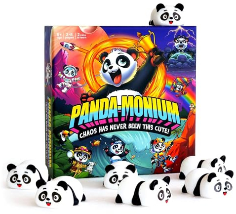 PANDAMONIUM - Chaos Has Never Been This Cute! | The Hilarious Action-Packed Family Party Game for Kids, Teens and Adults | A Scavenger Hunt Card & Board Game for Ages 5+, 3-8 Players