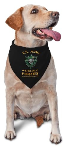 Vietnamveteran Den 5. US specialstyrkegrupp hundar bandana justerbar hundhalsduk tvättbar hundhalsduk för hundkläder & tillbehör födelsedag valpar