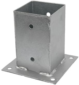 GeZu Impex Aufschraubbodenhülse feuerverzinkt 91 x 150 mm